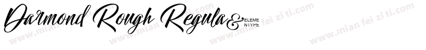 Darmond Rough Regula字体转换